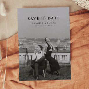 Modern Minimal Save the Date Invitation