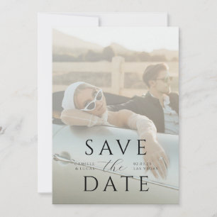 Modern Minimal Save the Date  Invitation