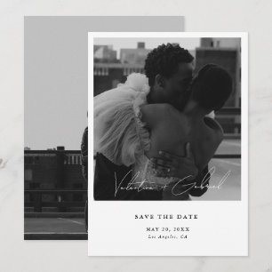 Modern Minimal Save the Date Invitation