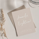 Modern Minimal Script 18th Birthday Champagne  Invitation<br><div class="desc">An elegant "18th Birthday" party invitation design with modern typography and custom text.</div>
