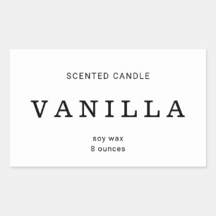 Modern Minimal Simple Candle Label