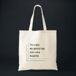 Modern Minimal Simple Special Bridesmaid Gift Tote Bag<br><div class="desc">If you need any further customisation please feel free to message me on yellowfebstudio@gmail.com.</div>