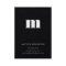 Modern Minimal Solid Black Monogram Vertical