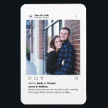 Modern Minimal Stylish Custom Photo Instagram Magnet<br><div class="desc">Can be fully customised to suit your needs.
© Gorjo Designs. Made for you via the Zazzle platform.

// Need help customising your design? Got other ideas? Feel free to contact me (Zoe) directly via the contact button below.</div>