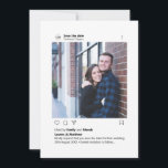 Modern Minimal Stylish Custom Photo Instagram Save The Date<br><div class="desc">Can be fully customised to suit your needs.
© Gorjo Designs. Made for you via the Zazzle platform.

// Need help customising your design? Got other ideas? Feel free to contact me (Zoe) directly via the contact button below.</div>