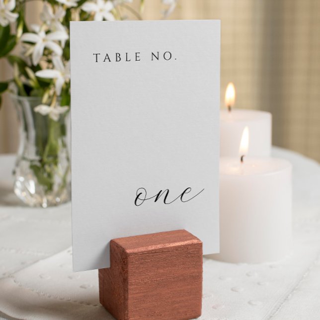 Modern Minimal Table Number Card (Creator Uploaded)