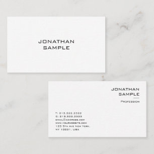 Modern Minimal Template Elegant Professional Business Card