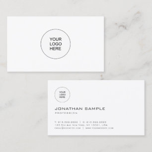 Modern Minimal Template Professional Personalised Business Card
