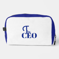 Modern Minimal The CEO Blue Printed Backpack