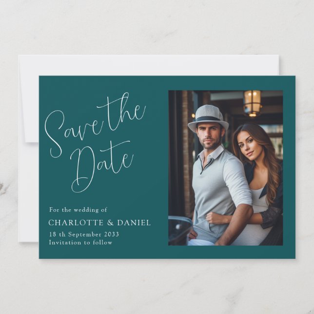 Modern, Minimal, Typography, 1 Photo Invitation (Front)