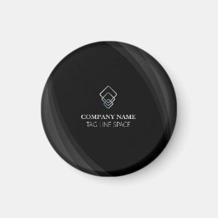 Modern Minimal Typography Black Magnet