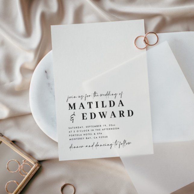 Modern minimal typography bold script wedding (Creator Uploaded)