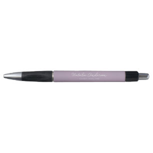 Modern Minimal Typography Casual Script Plum