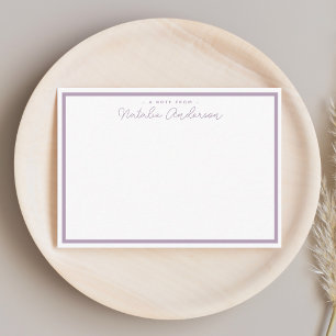 Modern Minimal Typography Casual Script Plum Card