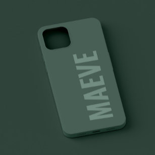 Modern minimal typography sage green elegant Case-Mate iPhone 14 pro case