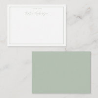 Modern Minimal Typography Script Sage Green