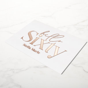 Modern minimal typography simple 60th birthday