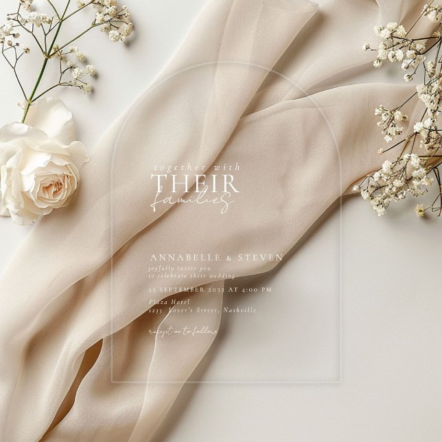 Modern, Minimal, Wedding Acrylic Invitations (Modern, Minimal, Wedding Acrylic Invitations)