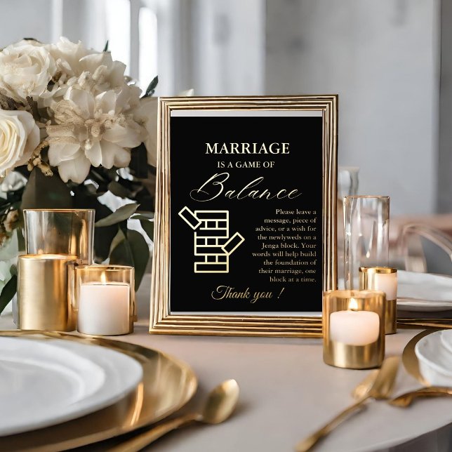 Modern Minimal Wedding Jenga Game Guestbook Sign (Creator Uploaded)