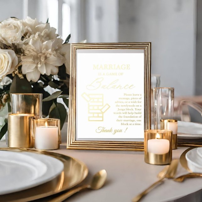 Modern Minimal Wedding Jenga Game Guestbook Sign (Creator Uploaded)