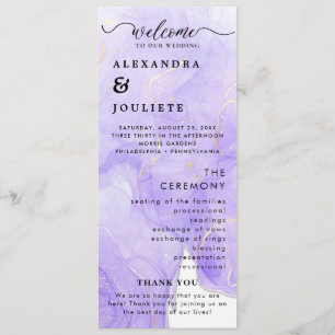 Modern Minimal Wedding Program Order Of Events
