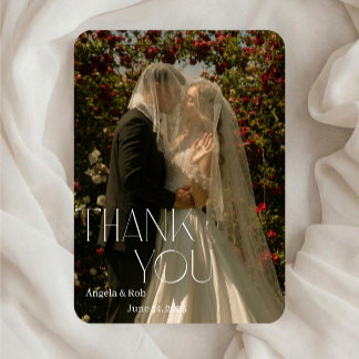 Modern Minimal Wedding Thank You | Editable Templa Invitation