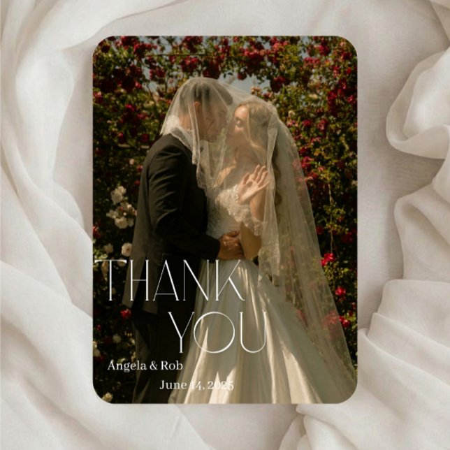 Modern Minimal Wedding Thank You | Editable Templa Invitation (Creator Uploaded)