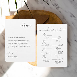 Modern Minimal   Wedding Welcome Card
