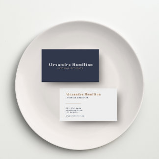 Modern Minimalism: Charcoal & Taupe  Business Card