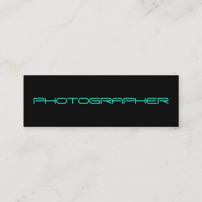Modern minimalism cover mini business card (Front)