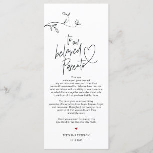 Modern Minimalism Place Setting Thank You Card