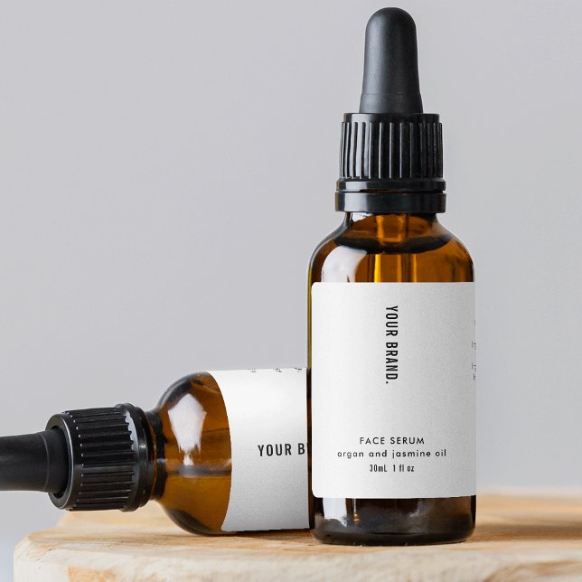 Modern Minimalist 1oz 30ml Cosmetic Bottle Label (Creator Uploaded)