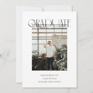 Modern Minimalist 2023 graduate announcement  