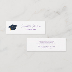 Modern Minimalist 2026 Graduation Ambition Calling Card