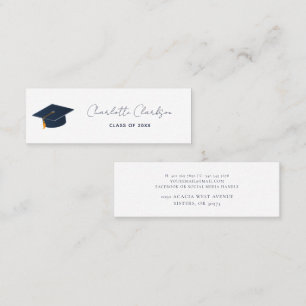 Modern Minimalist 2026 Graduation Networking Calling Card