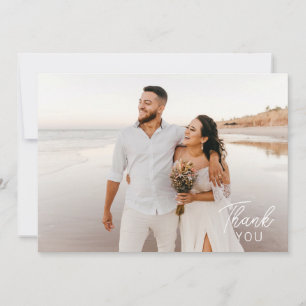 Modern Minimalist 2 Photos Thank You