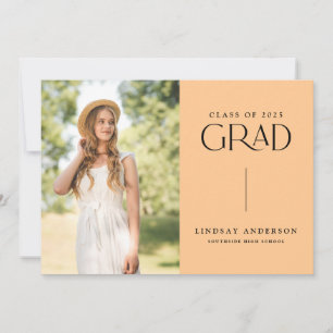 Modern Minimalist 3 Photo Graduation Party Invitation
