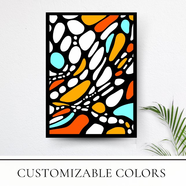 Modern Minimalist Abstract Neurographic Art Print (Creator Uploaded)