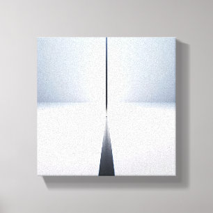 Modern Minimalist Abstract Vertical Beam - 3D Canvas Print