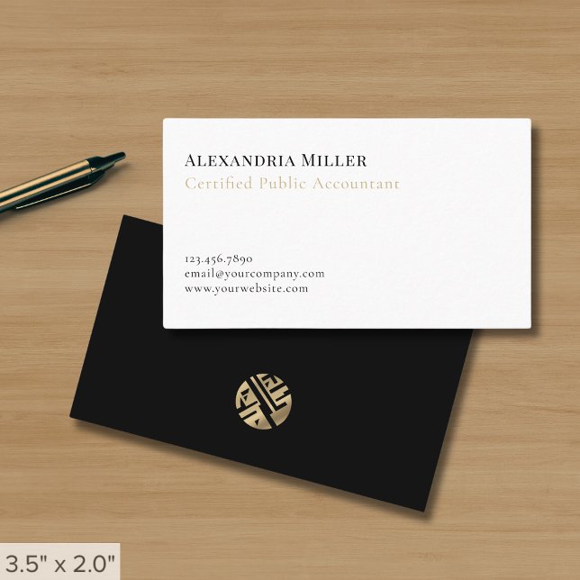 Modern Minimalist Accountant CPA Business Card (Creator Uploaded)