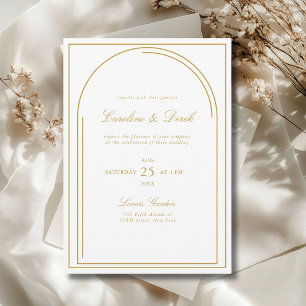 Modern Minimalist Acrylic Wedding Invitation