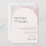 Modern Minimalist Arch Wedding  Invitation<br><div class="desc">Modern Minimalist Arch Wedding Invitation. This modern design has curves and neutral colours to invoke elegance and beauty. Please note,  there are two different style of RSVP cards that match this design. The circle RSVP card will only fit in an envelope with a 5.5" X 7.5" invite.</div>