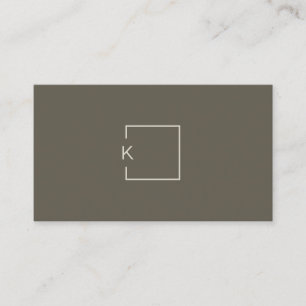 Modern Minimalist Architect Contractor Designer  Business Card