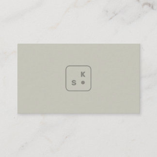 Modern Minimalist Architect Contractor Designer Business Card