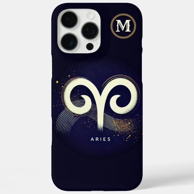 Modern Minimalist Aries Symbol Case-Mate iPhone Case (Back)