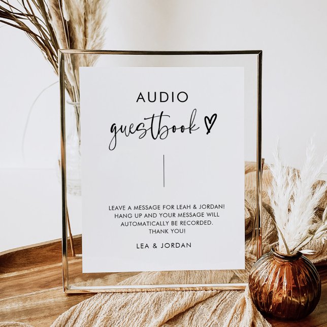 Modern Minimalist Audio Guestbook Sign (Creator Uploaded)