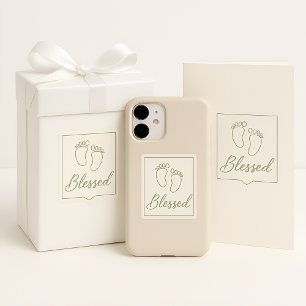Modern Minimalist Baby Blessed Sticker 2025