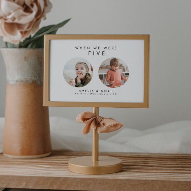 Modern Minimalist Baby Picture Table Number (Creator Uploaded)