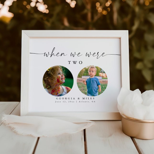 Modern Minimalist Baby Picture Table Number (Creator Uploaded)