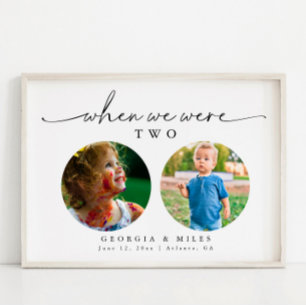 Modern Minimalist Baby Picture Table Number